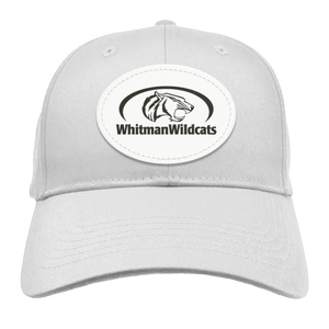 Whitman Middle School On Demand-BX020 Structured Twill Cap - Oval Patch - Black Logo