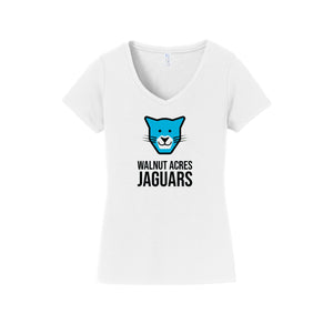 WAES-Womens Fan Favorite V-Neck Tee On-Demand Jaguar Face Logo