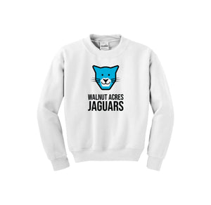 WAES-Youth Unisex Crewneck Sweatshirt On-Demand Jaguar Face Logo