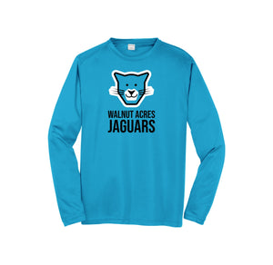 WAES-Adult Unisex Dri-Fit Long Sleeve Tee On-Demand Jaguar Face Logo