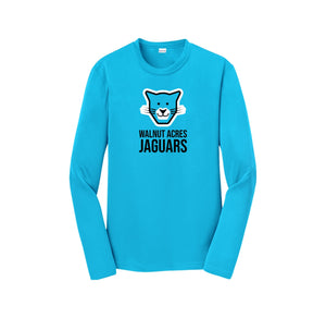 Walnut Acres Elementary Spirit Wear 2024 On-Demand-Youth Unisex Dri-Fit Long Sleeve Tee On-Demand Jaguar Face Logo