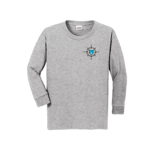 WAES-Youth Unisex Long Sleeve Tee On-Demand Compass Logo