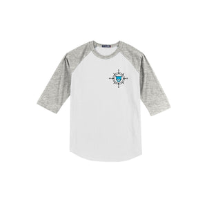 WAES-Youth Unisex Baseball Tee On-Demand Compass Logo