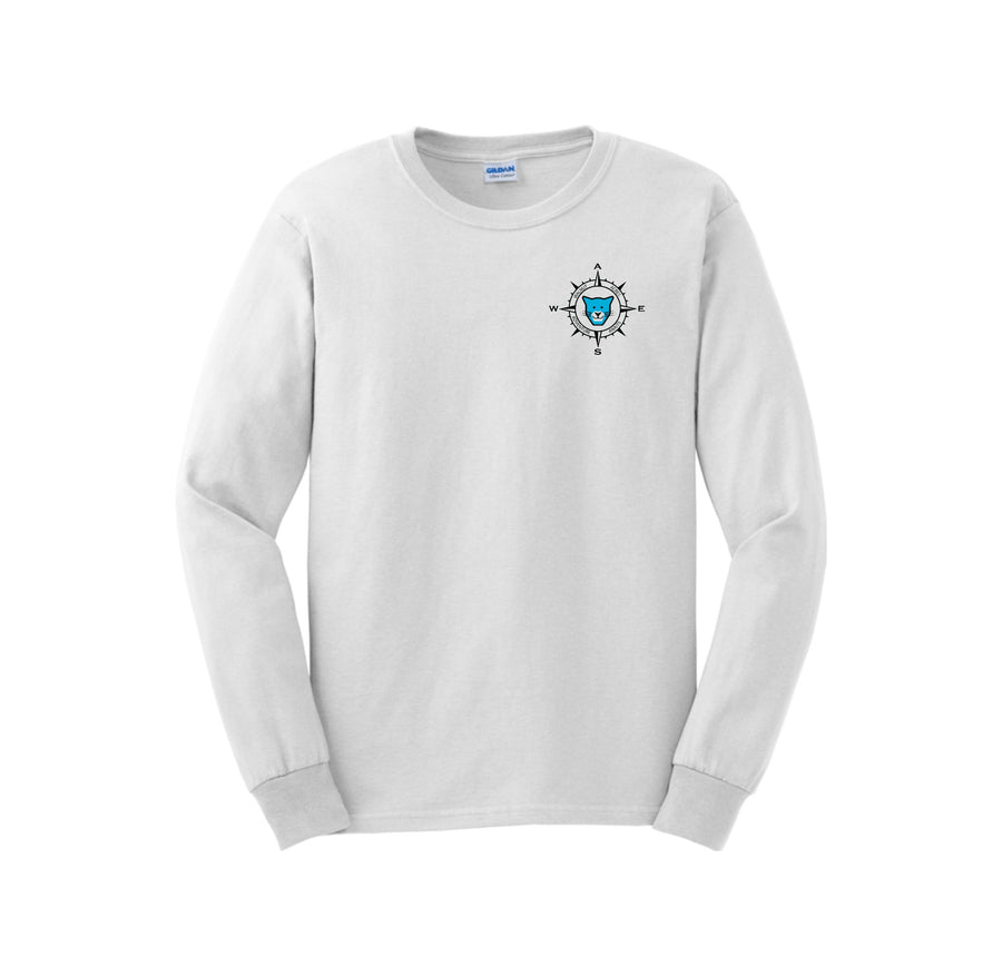 WAES-Adult Unisex Long Sleeve Tee On-Demand Compass Logo