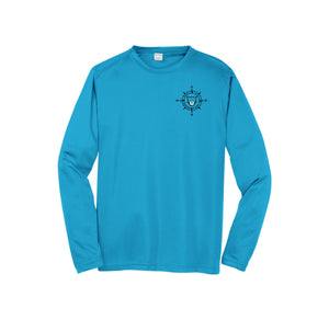 WAES-Adult Unisex Dri-Fit Long Sleeve Tee On-Demand Compass Logo