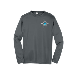 WAES-Adult Unisex Dri-Fit Long Sleeve Tee On-Demand Compass Logo