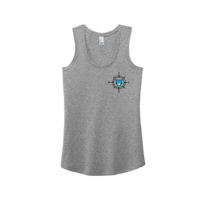 WAES-Womens Perfect Tri Racerback Tank On-Demand Compass Logo