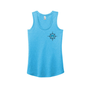 WAES-Womens Perfect Tri Racerback Tank On-Demand Compass Logo