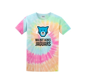 WAES-Adult Unisex Tie-Dye Shirt On-Demand Jaguar Face Logo