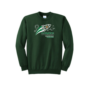 Gomes-Adult Unisex Port & Co Essential Fleece Crewneck Sweatshirt On-Demand Rocket Logo