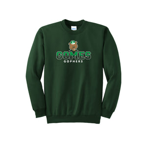 Gomes-Adult Unisex Port & Co Essential Fleece Crewneck Sweatshirt On-Demand Classic Logo