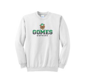 Gomes-Adult Unisex Port & Co Essential Fleece Crewneck Sweatshirt On-Demand Classic Logo