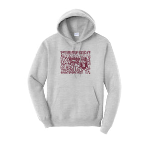 Bellevue-Santa Fe Charter Spirit Wear 2024-25 On Demand-Adult Hoodie Bulldog Pride Logo