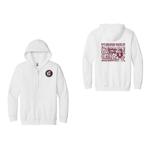 BSFC STAFF-Adult Full-Zip Hooded Sweatshirt Full Color x Bulldog Pride Logo