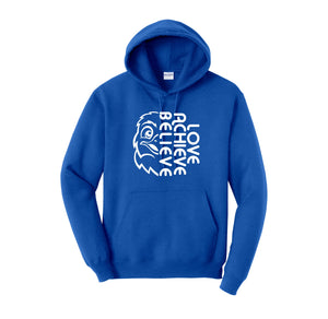 HARES STUDENT-Adult Unisex Hoodie On-Demand Half Hawk Face Logo