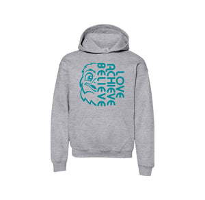 HARES STUDENT-Youth Unisex Hoodie On-Demand Half Hawk Face Logo