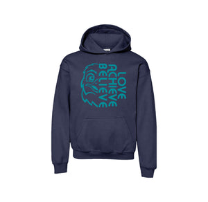 HARES STUDENT-Youth Unisex Hoodie On-Demand Half Hawk Face Logo