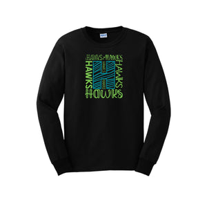 HARES STUDENT-Adult Unisex Long Sleeve Tee On-Demand H Logo