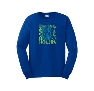 HARES STUDENT-Adult Unisex Long Sleeve Tee On-Demand H Logo