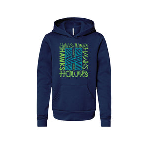 HARES STUDENT-Youth Unisex Premium Sponge Fleece Pullover Hoodie On-Demand H Logo