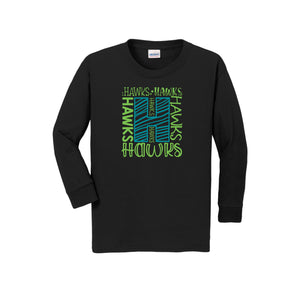 HARES STUDENT-Youth Unisex Long Sleeve Tee On-Demand H Logo