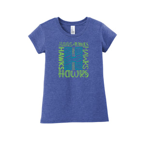 HARES STUDENT-Girls Youth Premium Tee On-Demand H Logo