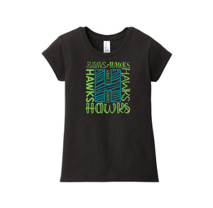 HARES STUDENT-Girls Youth Premium Tee On-Demand H Logo