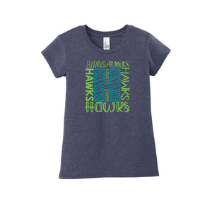 HARES STUDENT-Girls Youth Premium Tee On-Demand H Logo