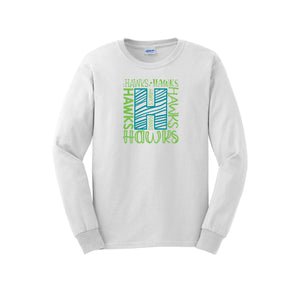 HARES STAFF-Adult Unisex Long Sleeve Tee On-Demand H Logo