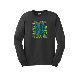 HARES STAFF-Adult Unisex Long Sleeve Tee On-Demand H Logo