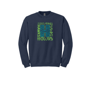 HARES STAFF-Adult Unisex Crewneck Sweatshirt On-Demand H Logo