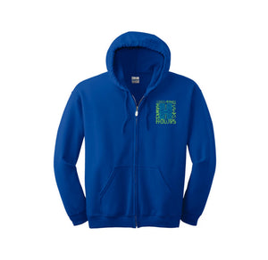 HARES STAFF-Adult Unisex Full-Zip Hooded Sweatshirt On-Demand H Logo