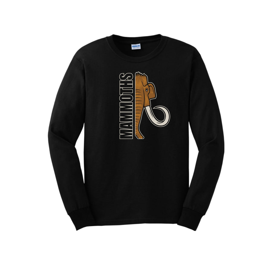 Miller Elementary School Spirit Wear 2024-25 On Demand-Adult Unisex Long Sleeve Tee On-Demand  Half Mammoth