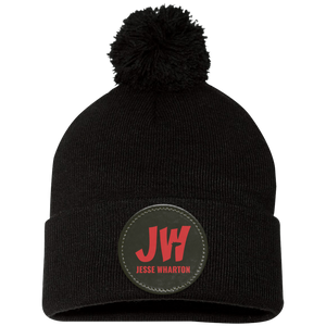 Jesse Wharton On-Demand-SP15 Pom Pom Knit Cap - Circle Patch