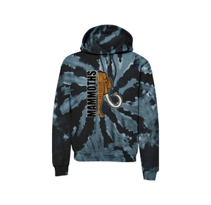 Miller Elementary School Spirit Wear 2024-25 On Demand-Adult Unisex Tie-Dye Pullover Hooded Sweatshirt On-Demand  Half Mammoth