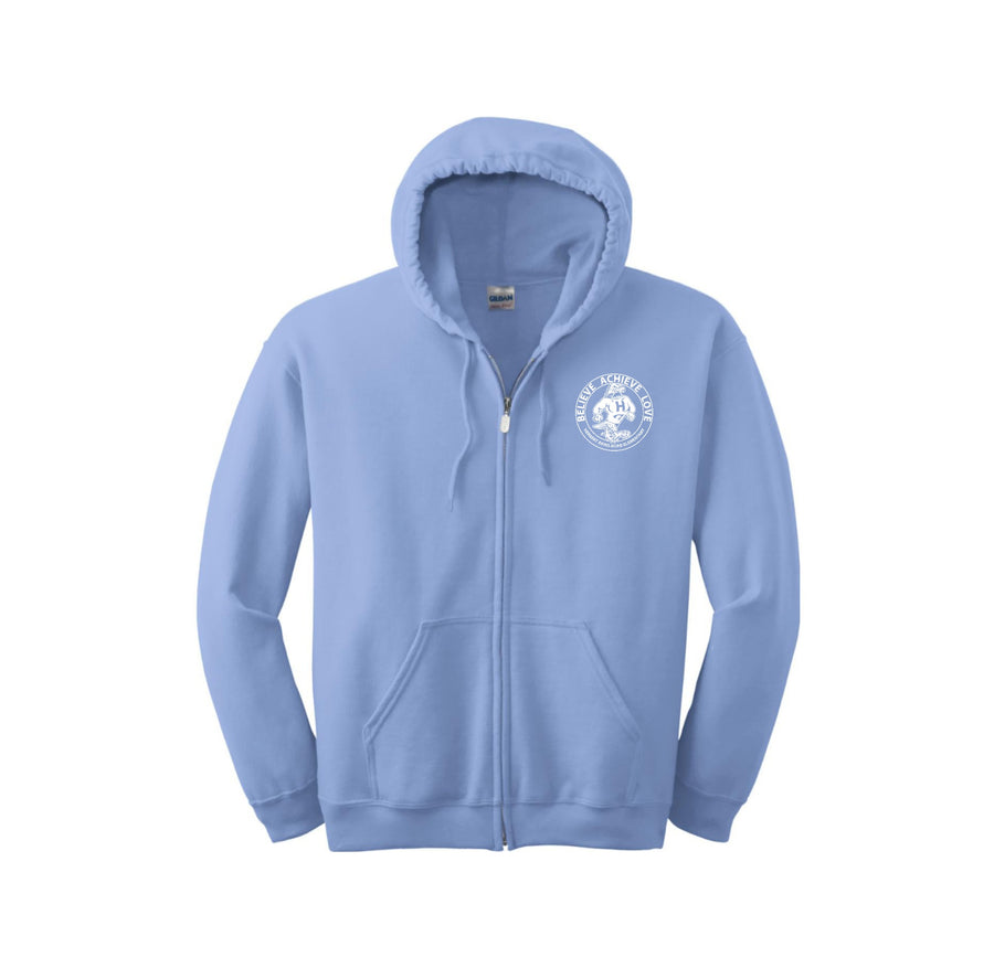 HARES STAFF-Adult Unisex Full-Zip Hooded Sweatshirt On-Demand Circle