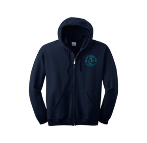 HARES STAFF-Adult Unisex Full-Zip Hooded Sweatshirt On-Demand Circle