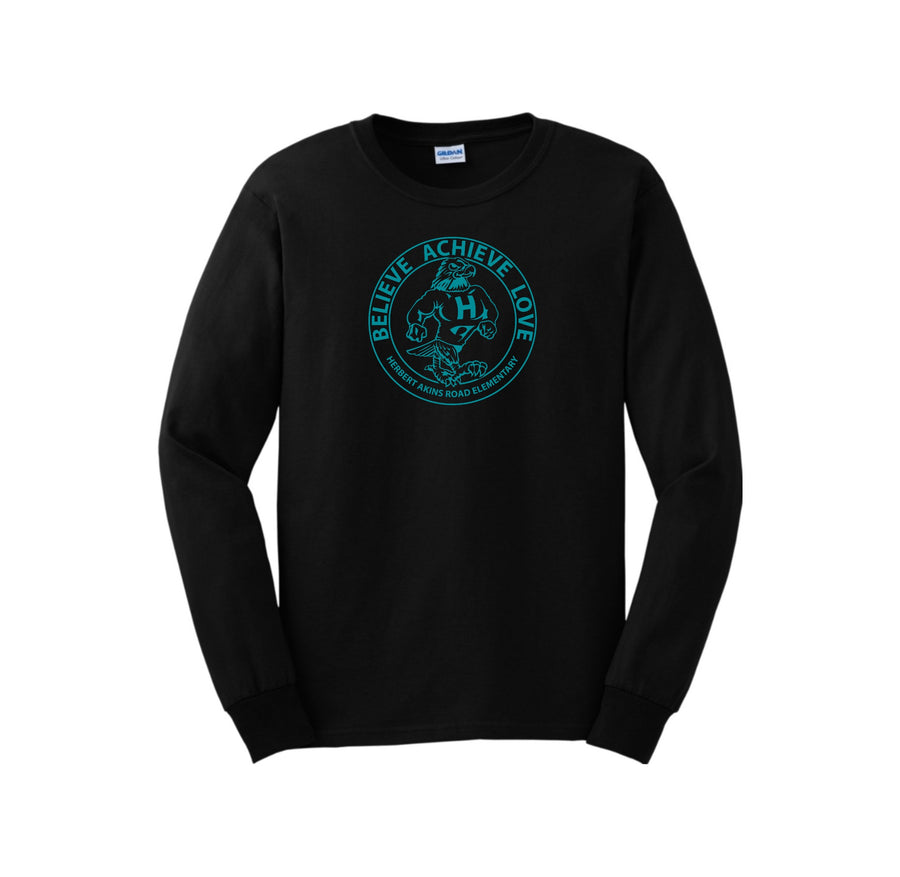 HARES STUDENT-Adult Unisex Long Sleeve Tee On-Demand Circle Logo