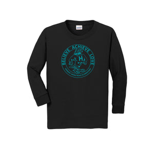 HARES STUDENT-Youth Unisex Long Sleeve Tee On-Demand Circle Logo