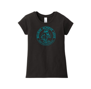 HARES STUDENT-Girls Youth Premium Tee On-Demand Circle Logo