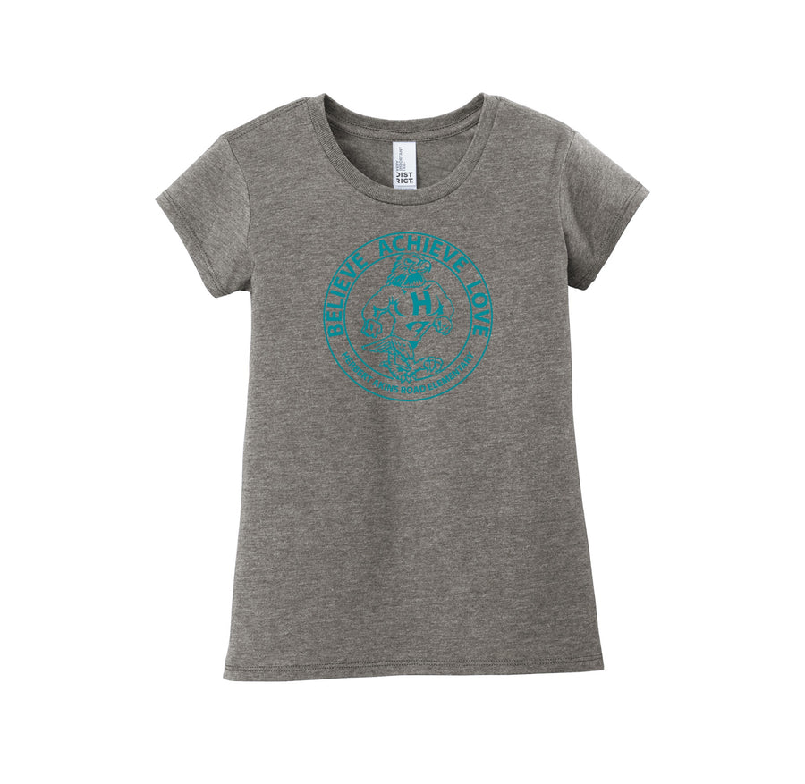 HARES STUDENT-Girls Youth Premium Tee On-Demand Circle Logo