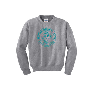 HARES STUDENT-Youth Unisex Crewneck Sweatshirt On-Demand Circle Logo