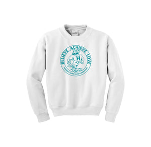 HARES STUDENT-Youth Unisex Crewneck Sweatshirt On-Demand Circle Logo