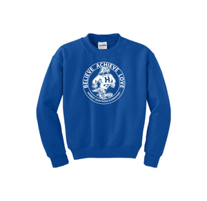 HARES STUDENT-Youth Unisex Crewneck Sweatshirt On-Demand Circle Logo