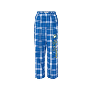 Twin Groves-Boxercraft Youth Flannel Pants On-Demand Wrestling Logo