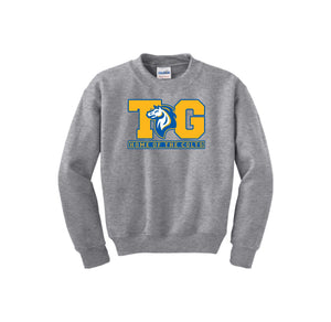 Twin Groves-Youth Unisex Crewneck Sweatshirt On-Demand TG Logo