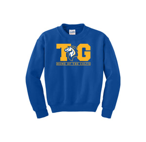 Twin Groves-Youth Unisex Crewneck Sweatshirt On-Demand TG Logo