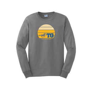 Twin Groves-Adult Unisex Long Sleeve Tee On-Demand Sunset Logo