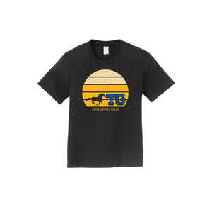 Twin Groves-Youth Unisex Fan Favorite Premium Tee On-Demand Sunset Logo