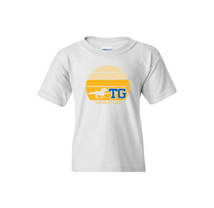 Twin Groves-Youth Unisex T-Shirt On-Demand Sunset Logo